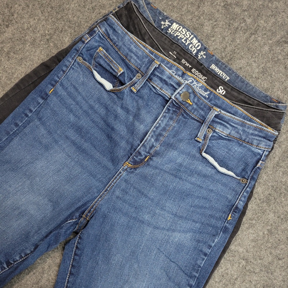 Mossimo Jeans Womens 10 & 11 Y2K Streetwear Denim Grunge High Waisted MIX LOT